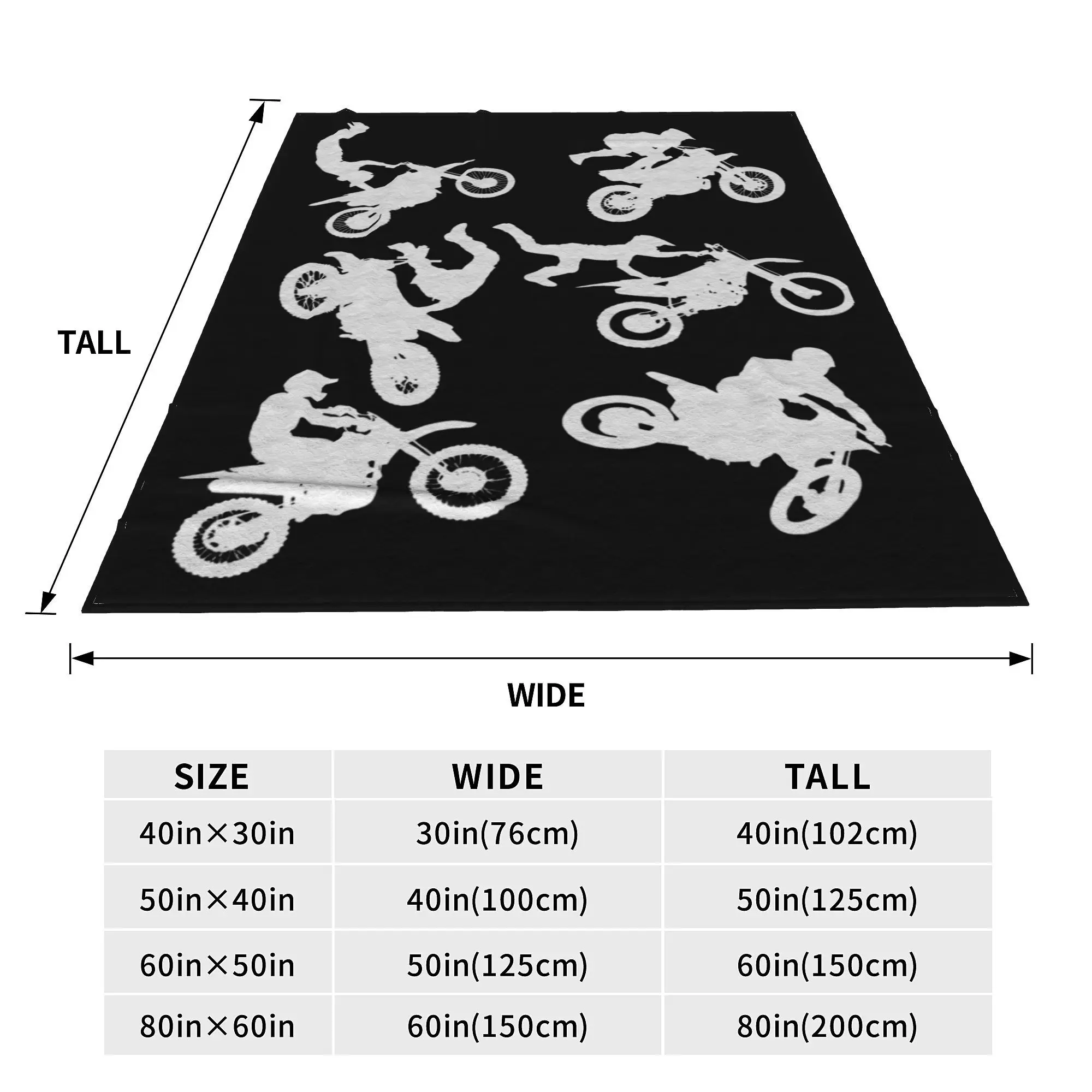 Одеяла с рисунком фристайла Dirt Bike Tricks Cross-Rally для мотокросса плюшевое забавное
