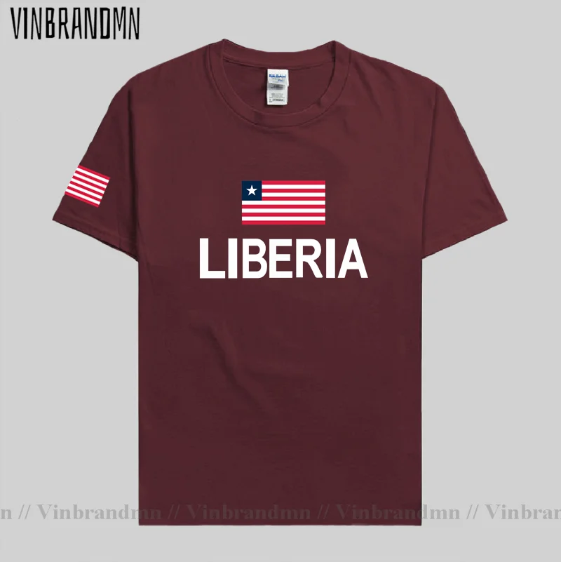 Футболка Liberia Liberian модный трикотаж сборная нации футболка из 100% хлопка