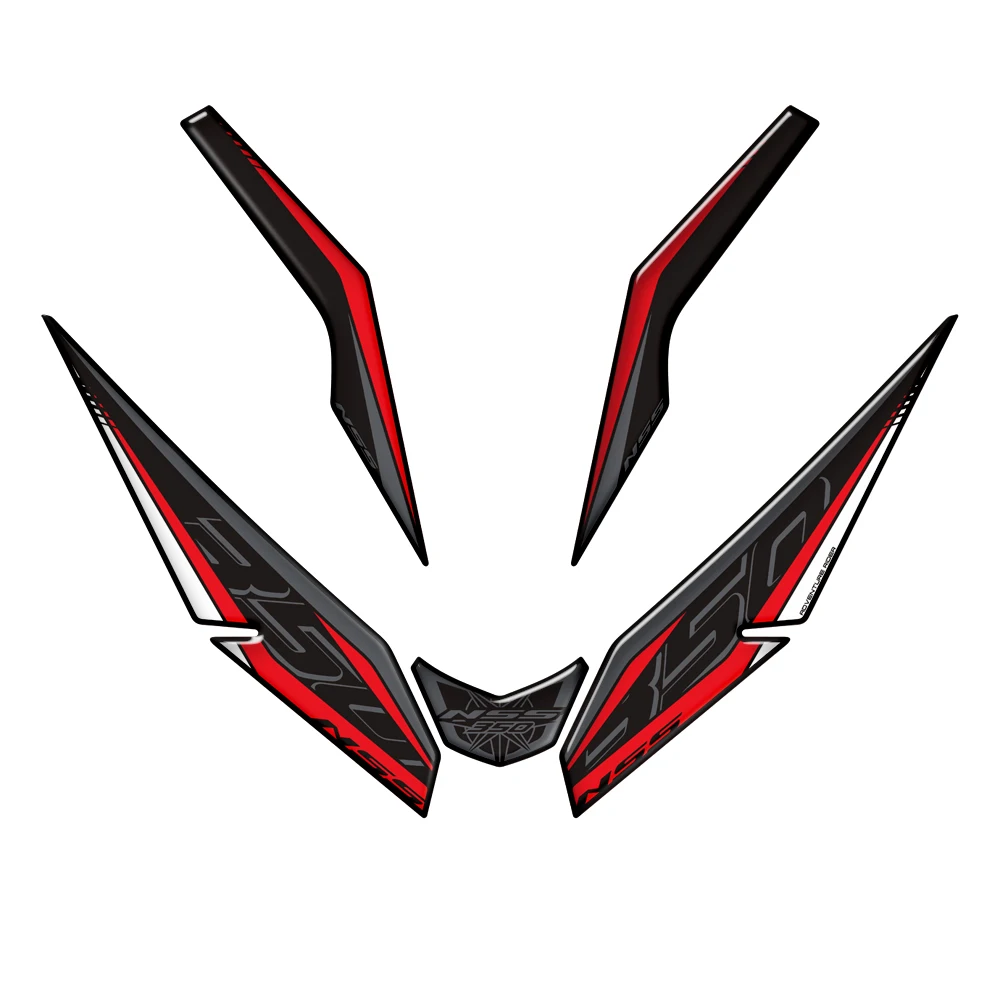 3D-наклейка на передний обтекатель мотоцикла из смолы для Honda Forza NSS 350 с 2023 г.