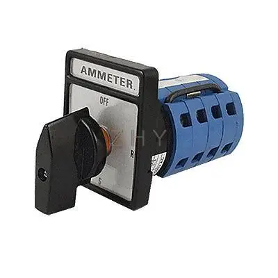 

Square Plate Changeover Ammeter Cam Selector Switch New