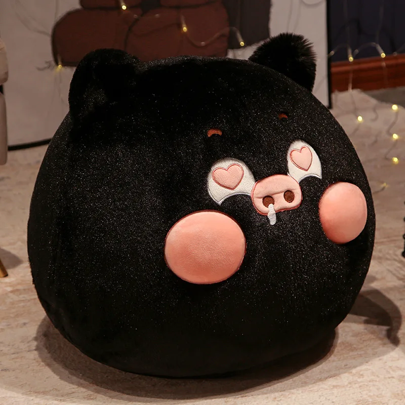 

30/60cm Cartoon Round Pig Plush Toys Kawaii Round Animal Pillow Sofa Cushion Stuffed For Girls Baby Birthday Gifts