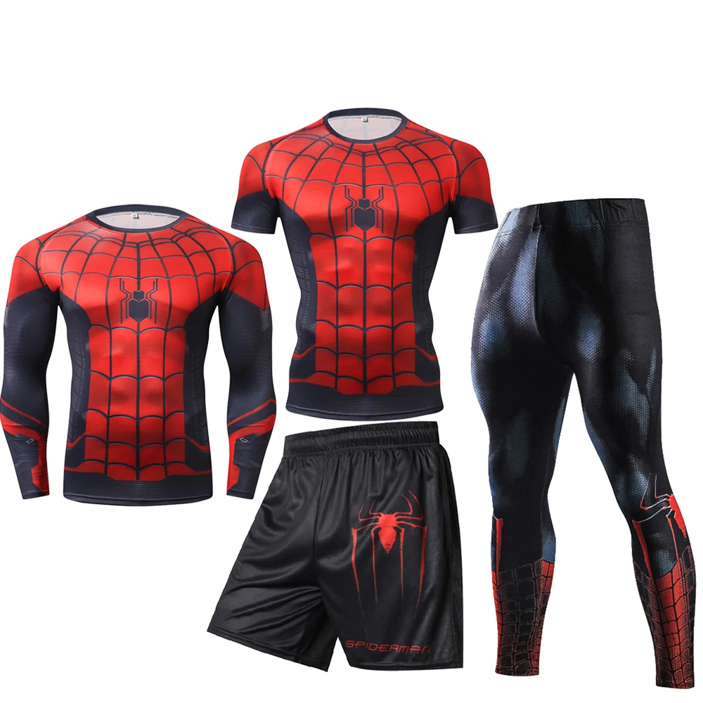 

Men 3D New Running T-shirt Sport Compression Gym Fitness Sleeve Training Shirt Male Jogging Quick Dry Sportswear Jacket Jujitsu