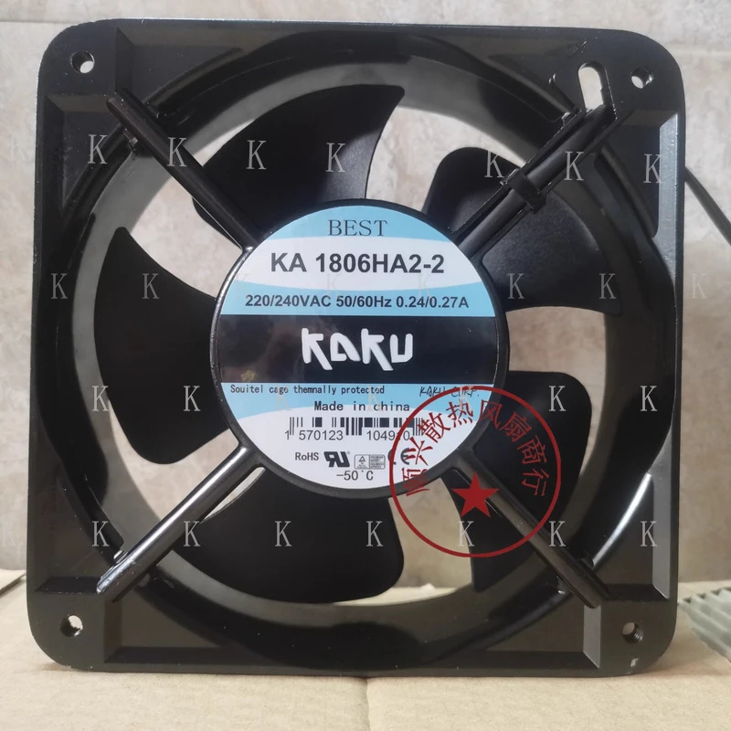 Фото Вентилятор охлаждения C FOR KAKU KA1806HA2-2 18060 AC220V-240V 0.24/0.27A 18CM №2