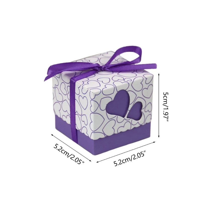 50 шт. квадратные коробки для конфет универсальный держатель организации доступа