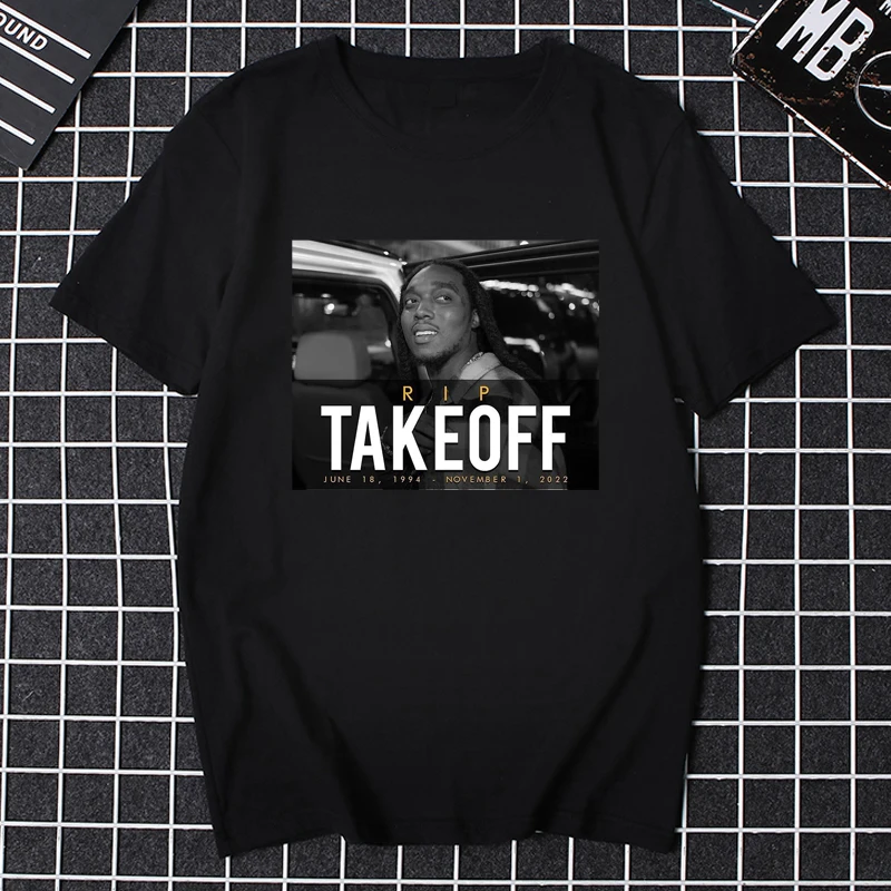 Мужская Ретро-футболка с вырезом из мультфильма потертая но не Forgoten RIP Takeoff 1994-2022