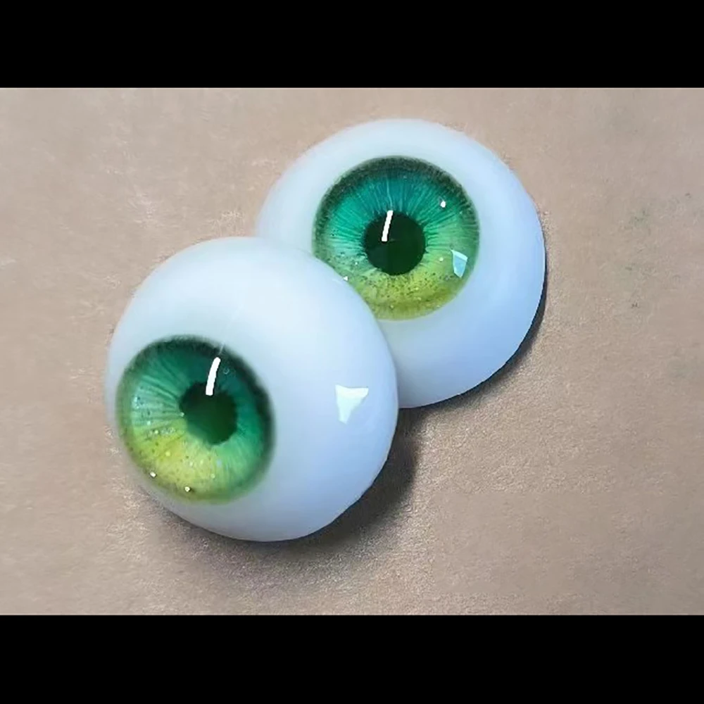

Смоляные глаза 10 мм/12 мм/14 мм/16 мм, зеленые глаза для шарнирных кукол 1/6 1/8 1/3 OB11, глазные яблоки ручной работы «сделай сам»