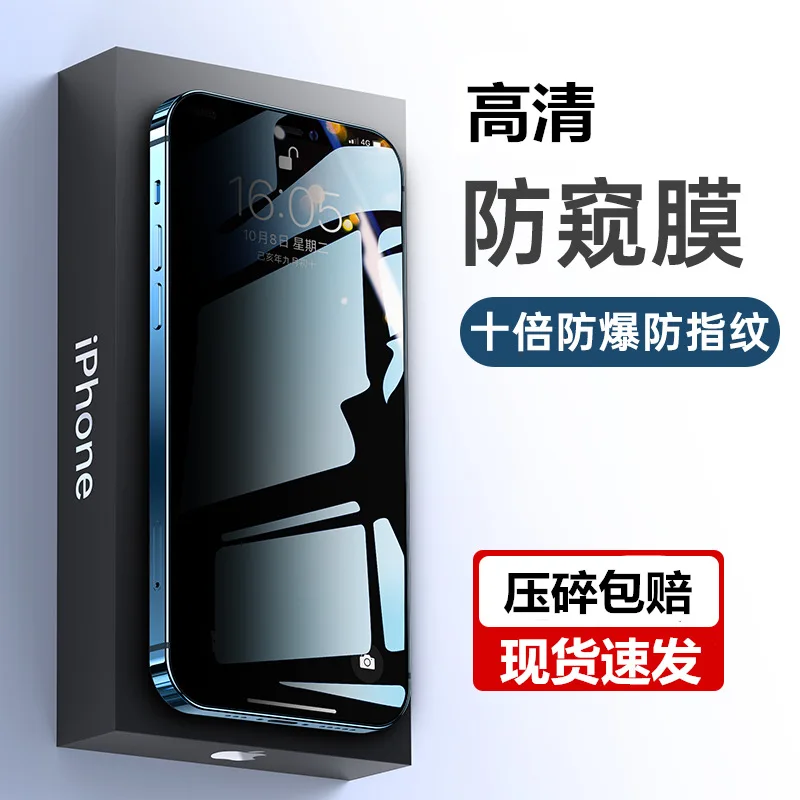 

liuliu For iphone 14 13 12 11 XR tempered film mobile phone privacy film