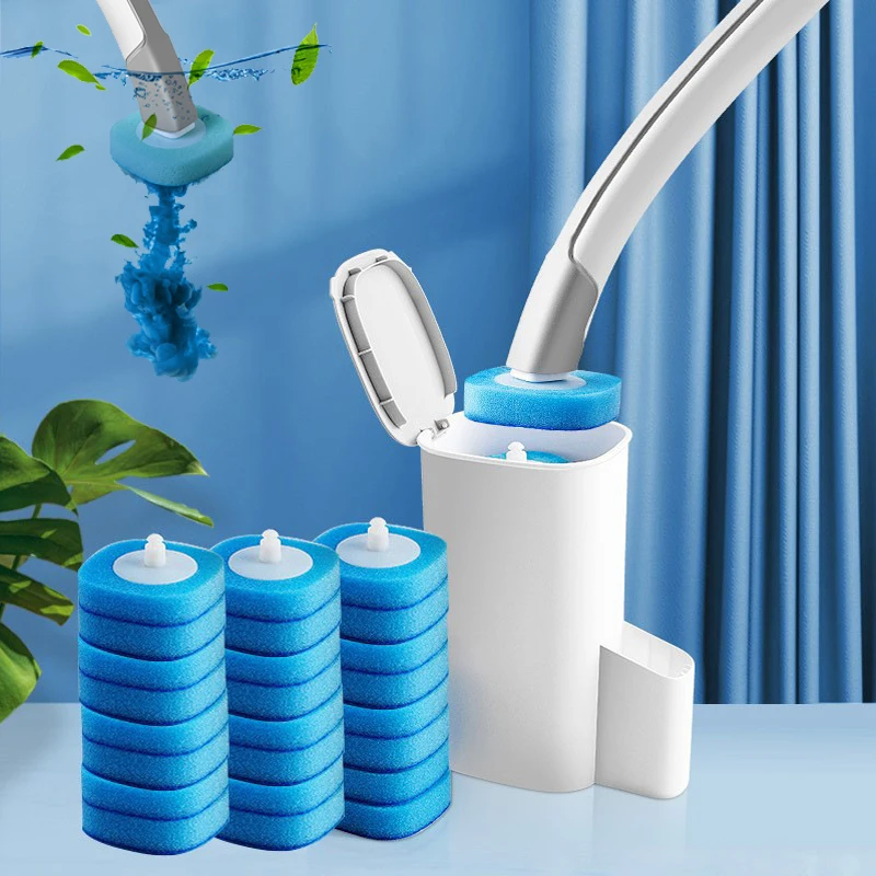 

Одноразовая щётка для туалета одноразовый туалет без мертвых углов, длинная ручка, набор для уборки дома, очистка туалета артефакт кисти