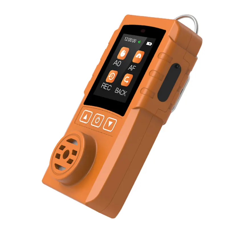 Handheld combustible gas detector H2 gas leakage - device with OLED menus enlarge