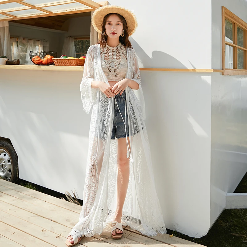 Lace Summer Bridal Boleros Jacket Wedding Capes Cloaks Beach Wrap sun protection clothing | Jackets /