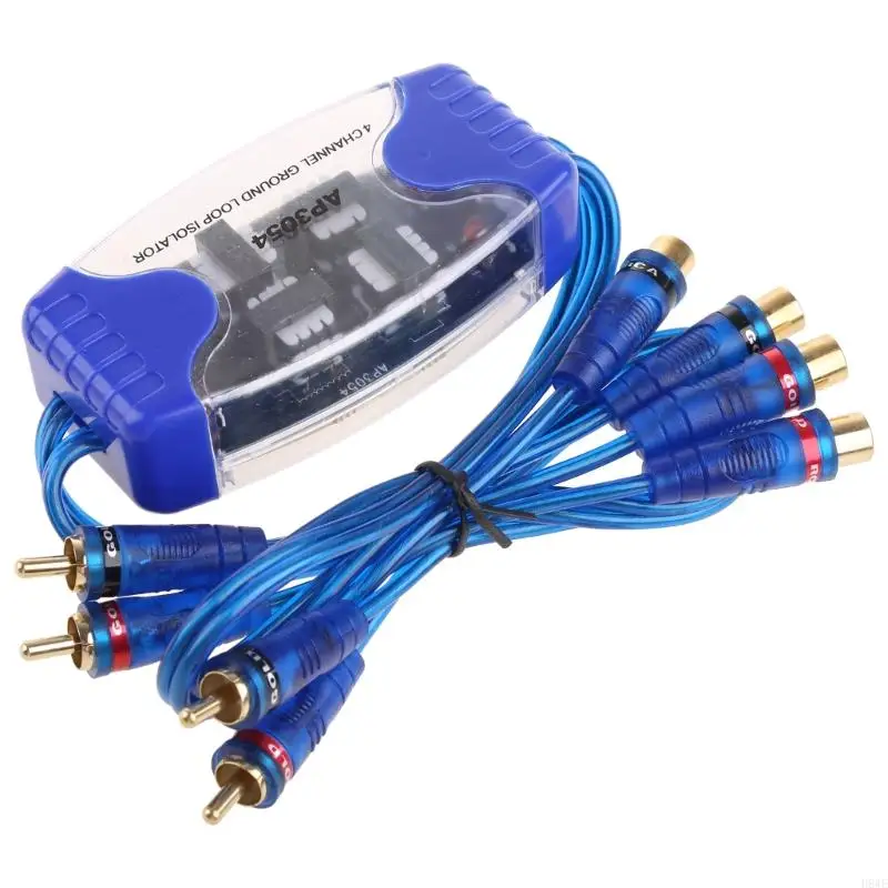 H8WE Anti-Noise 4RCA Изолятор контура заземления Шумовой фильтр Заземление для