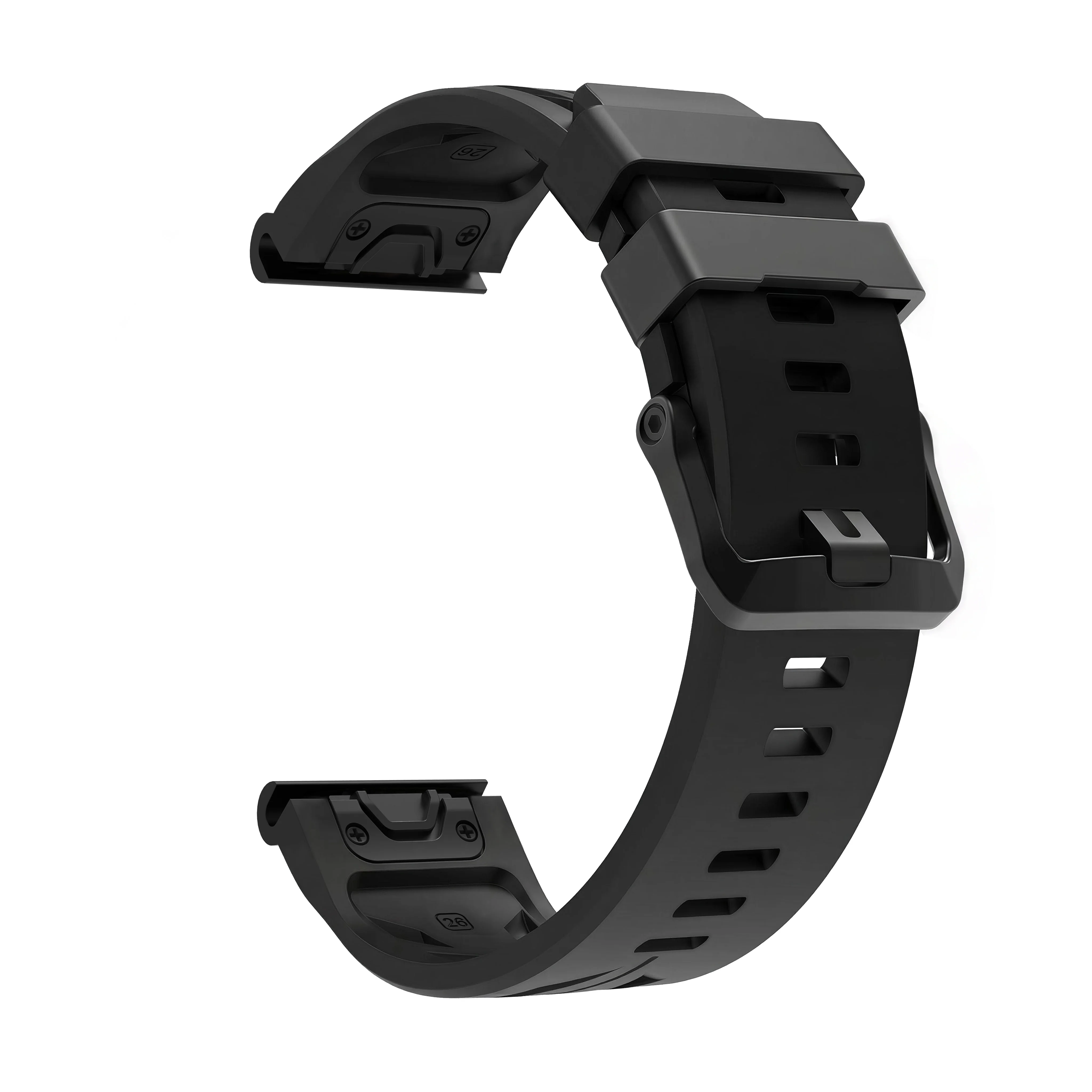 Фото Силиконовый спортивный ремешок QuickFit 22 мм 26 мм для Garmin Fenix 8 Pro 47 мм 51 мм, E 7, 7X, 6, 6X / Quatix / Tactix / D2 Mach 2 Pro / Epix №3