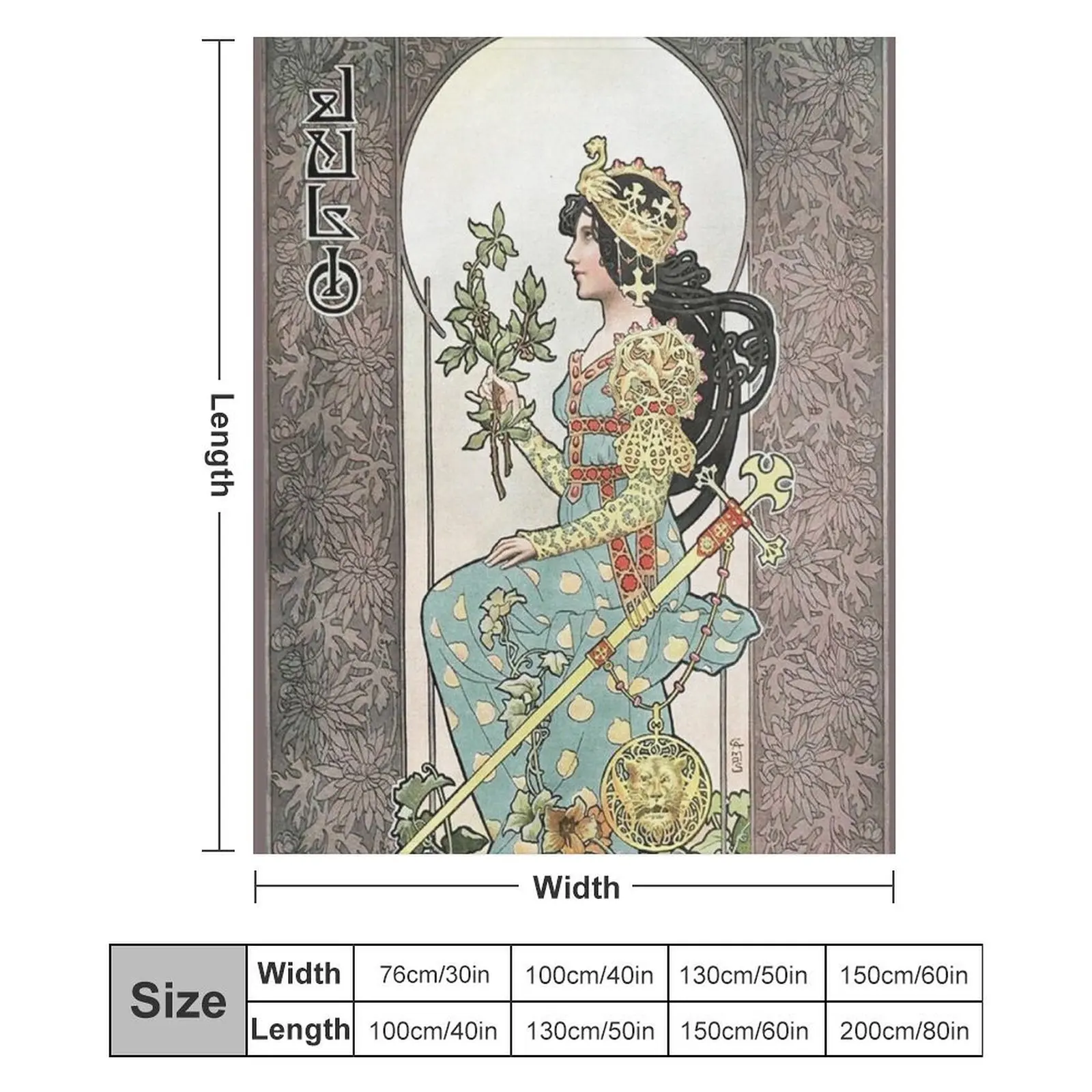 HD. Июль - Календарь Gaspar Camps (1902) ВЫСОКОЕ РАЗДЕЛИЯ Плед Диван Одеяло Фланелевые