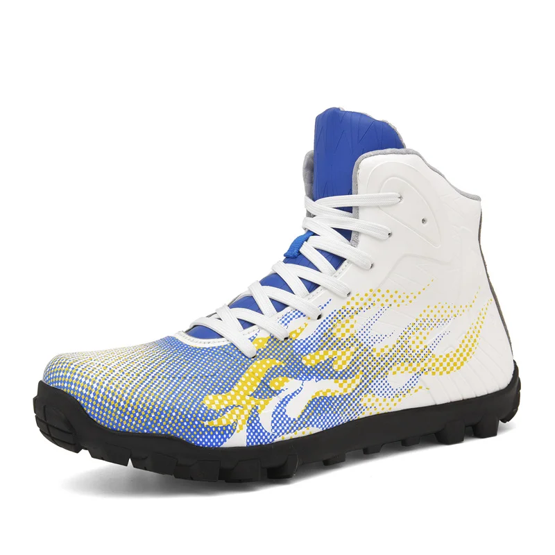 Мужские мотоциклетные ботинки черные для улицы удобная обувь прогулок большой