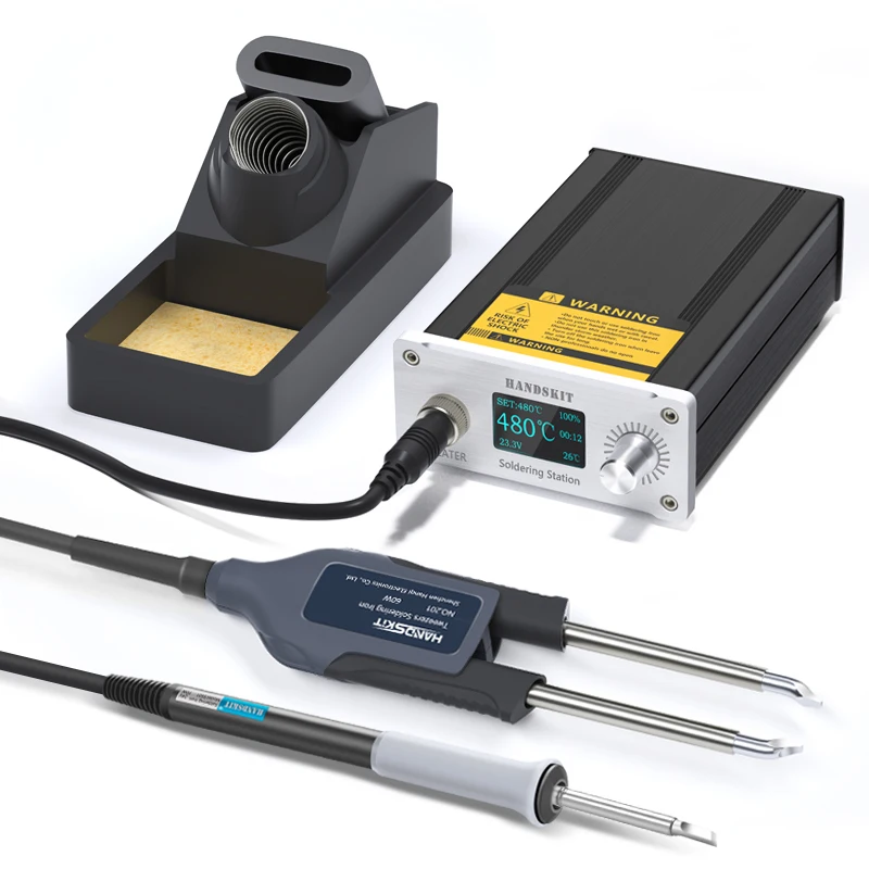 

T2 Soldering Stations 60w 110V/220V T12 Tweezers Soldering Station Tips Accessories Portable Temp Adjust Repair Equipment