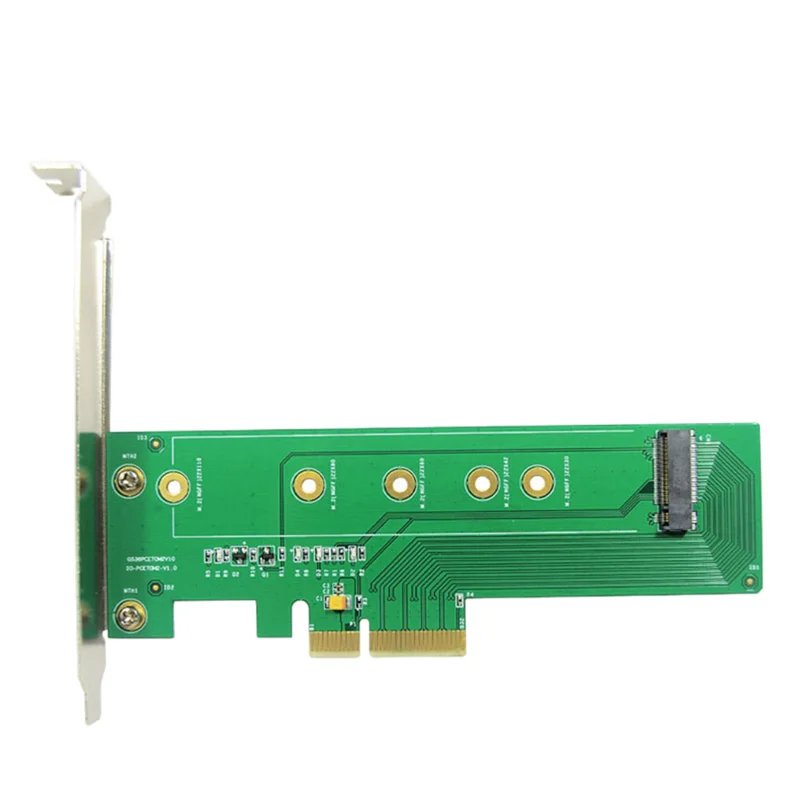 

M.2 M Key NVMe SSD PCIe 4.0 X4 Adapter Card Support Full Size Like 22110 2280 2260 2242 2230 Size for BTC Mining