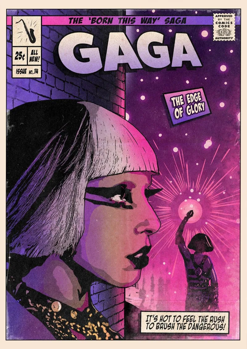 

Печать на холсте Леди Гага