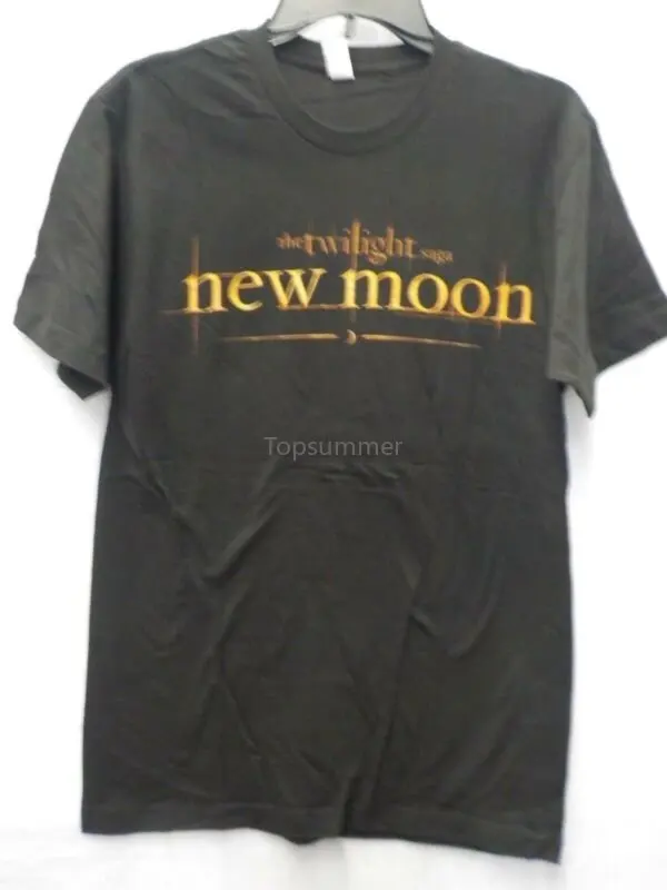 

Mens Twilight Saga New Moon 11-20-09 Black Graphic Tshirt New #13169V