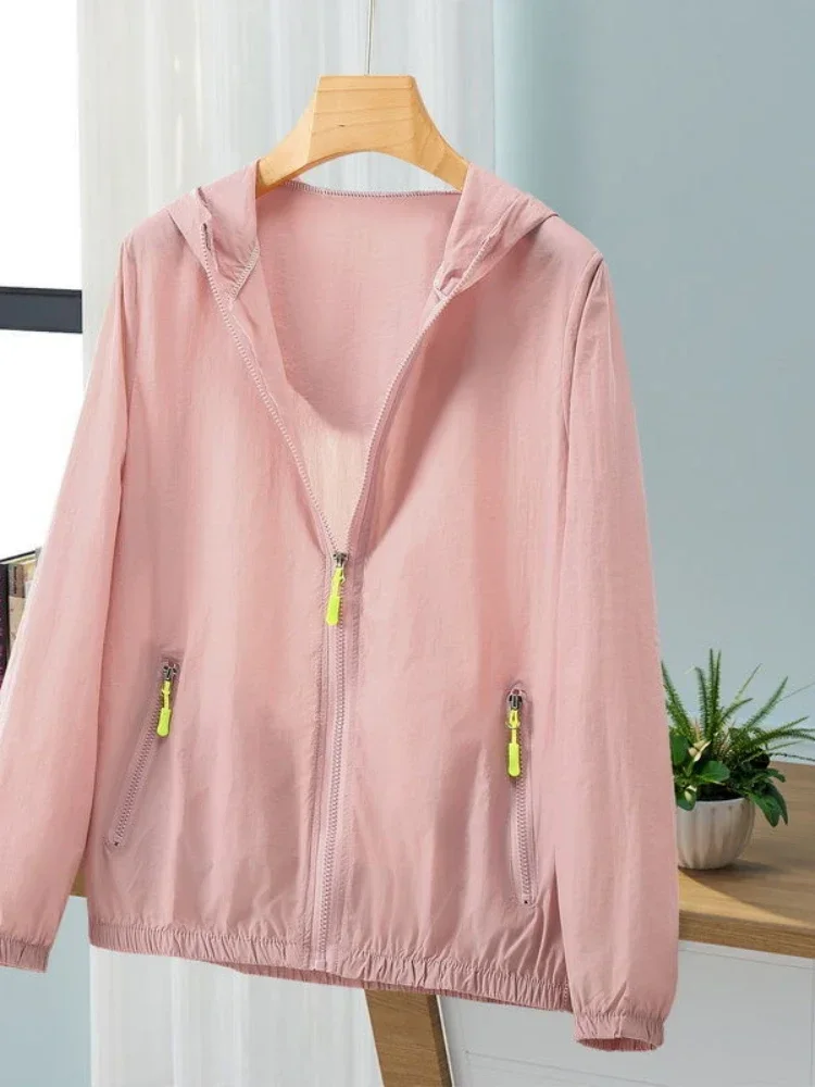Женская непромокаемая ветровка с капюшоном летняя Солнцезащитная женское