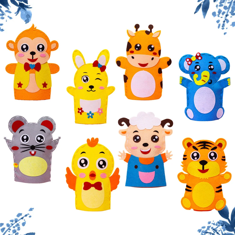 

Puppet Kit Hand Making Kids Craft Diy Materials Sewing Felt Setsloth Delicate Kitshandmade Cutetool Toddlers Educational