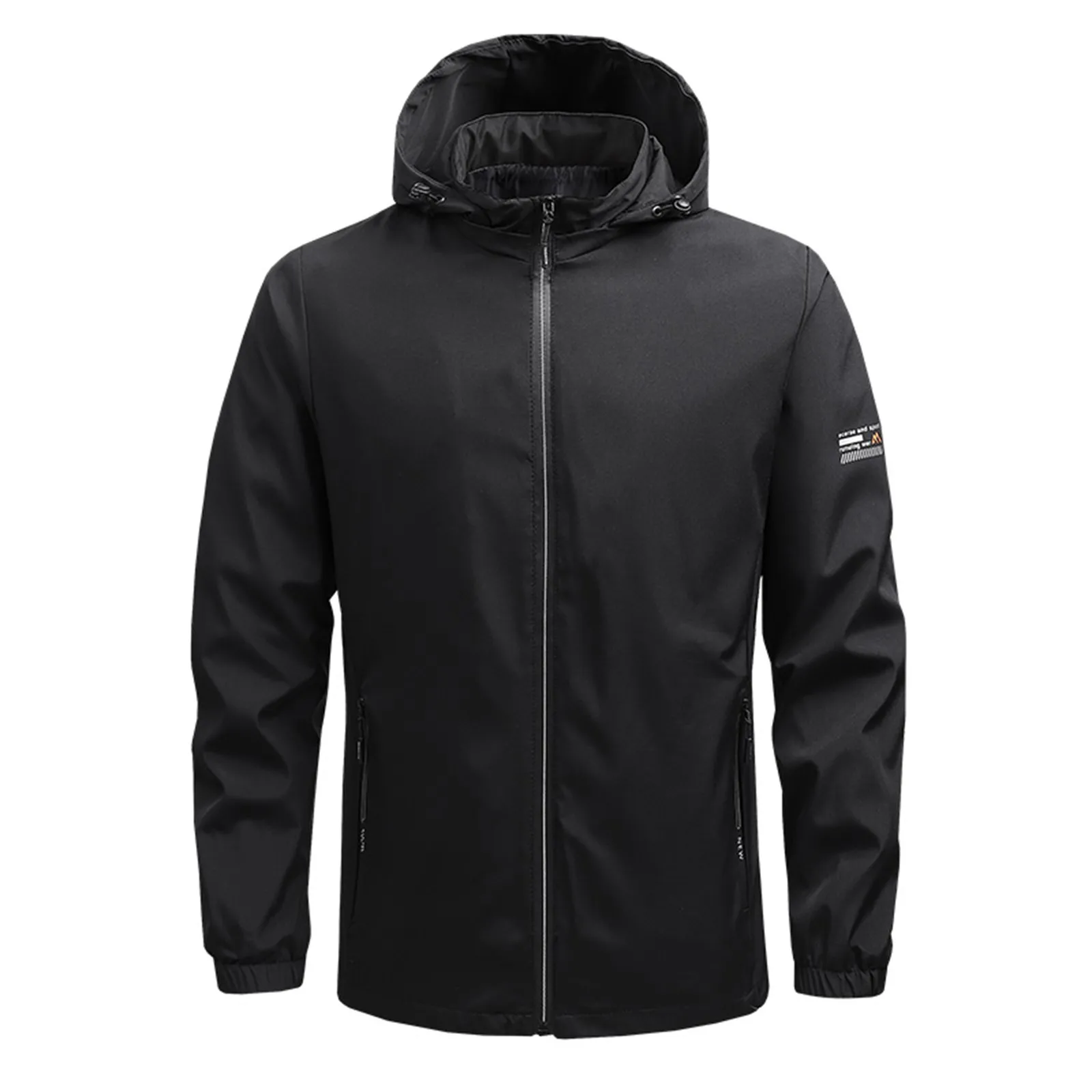 

Мужская осенне-зимняя однотонная Повседневная простая куртка, спортивная куртка на молнии с карманами, бейсбольная одежда