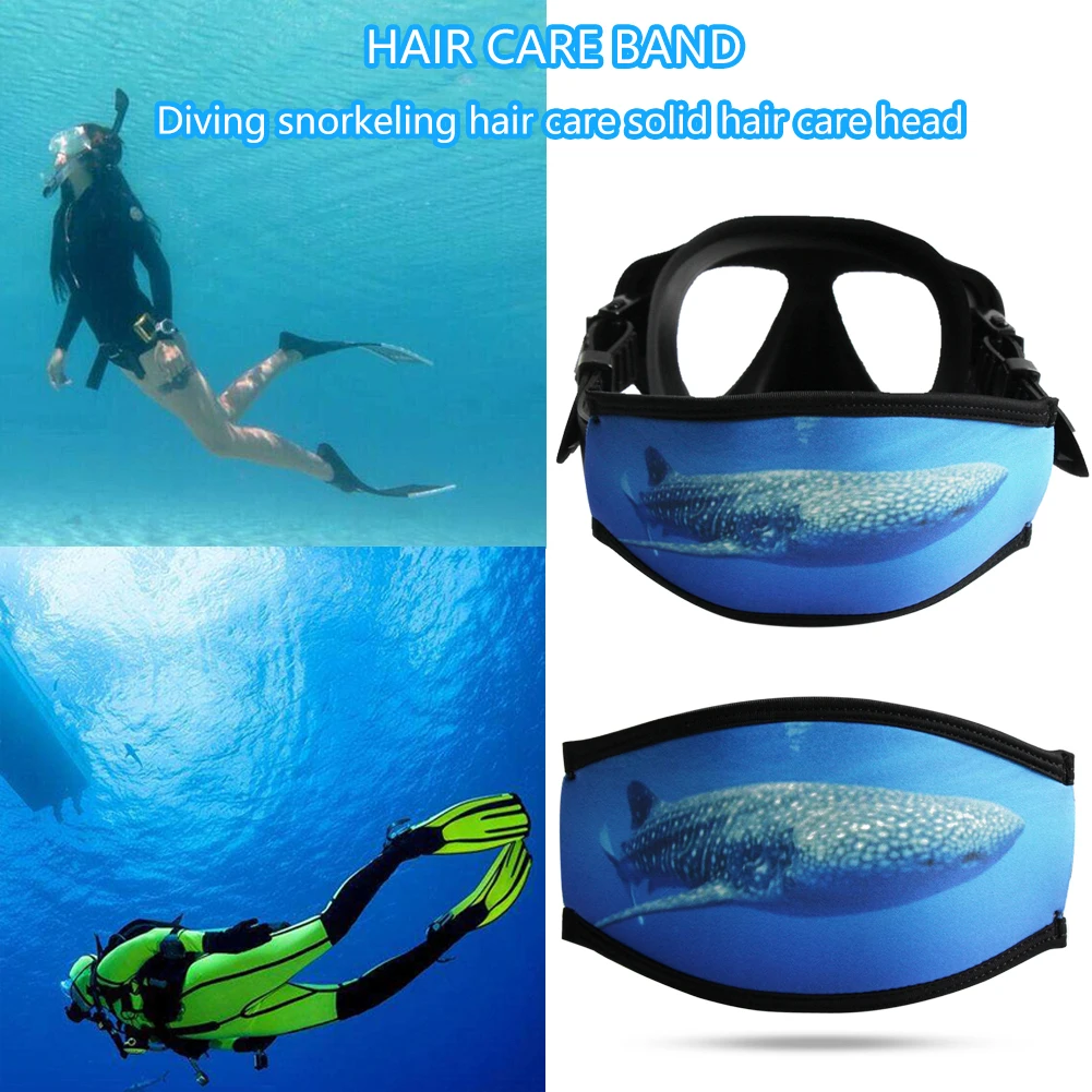 

Neoprene Scuba Diving Mask Strap Cover Underwater Snorkeling Hair Wrapper Comfort Padded Protection Deep Diving Equipment