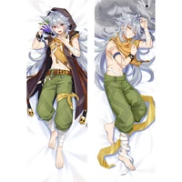 anime game genshin impact dakimakura razor cosplay full size hug body otaku bed throw cushion pillow cover diy custom pillowcase