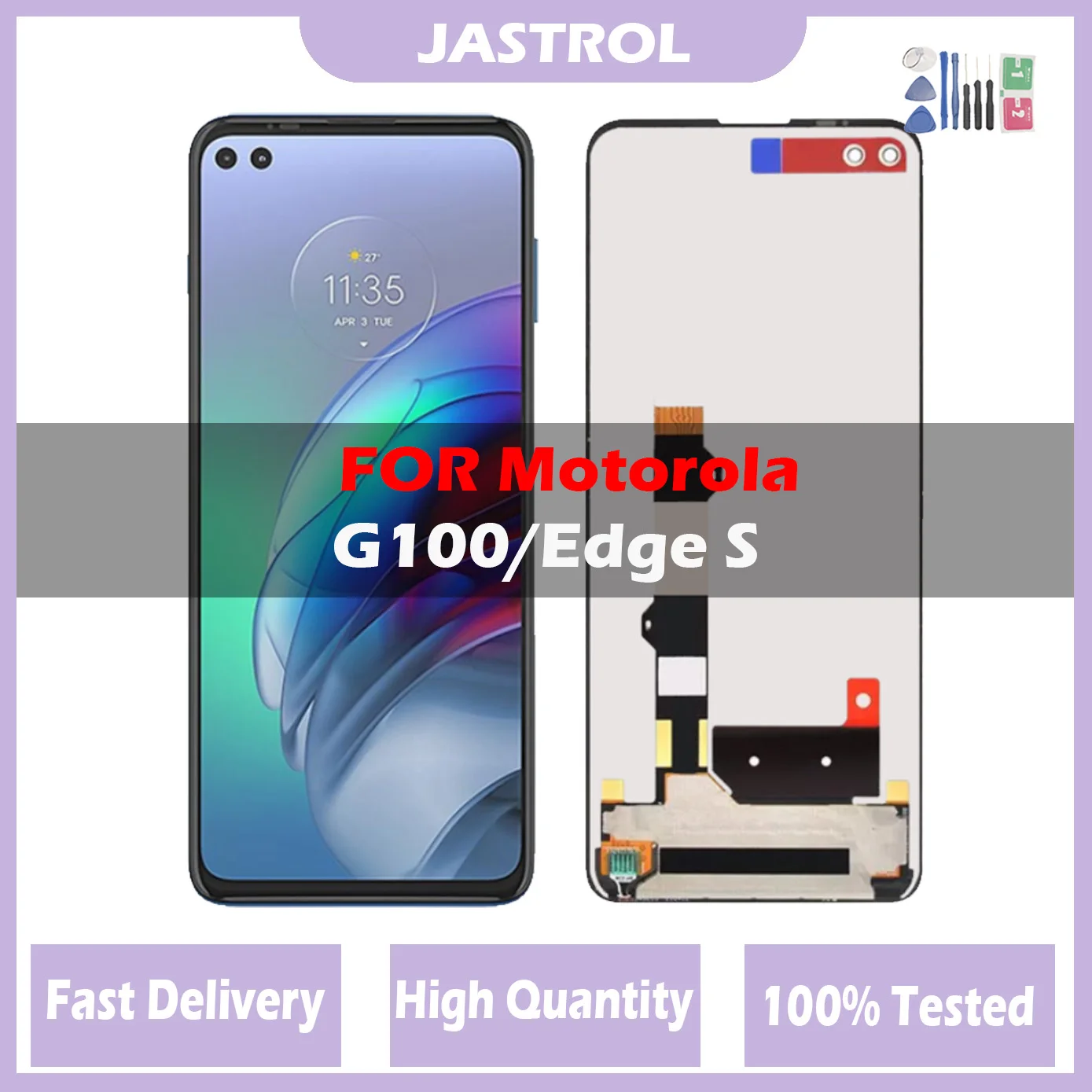 Оригинальный 6 7-дюймовый ЖК-дисплей для Motorola Moto G100 XT2125 XT2125-4 дигитайзер сенсорного