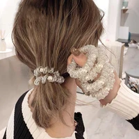 trendy simulation pearl telephone line hair ropes girls elastic hair bands fashion korean headwear women hair accessories gift