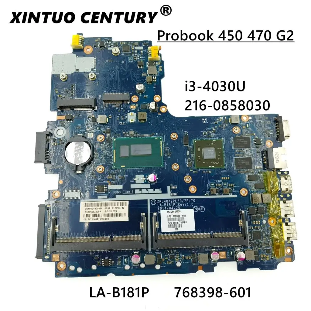 

Материнская плата для ноутбука HP Probook 768398 G2 601-001 SR1EN 470-768398