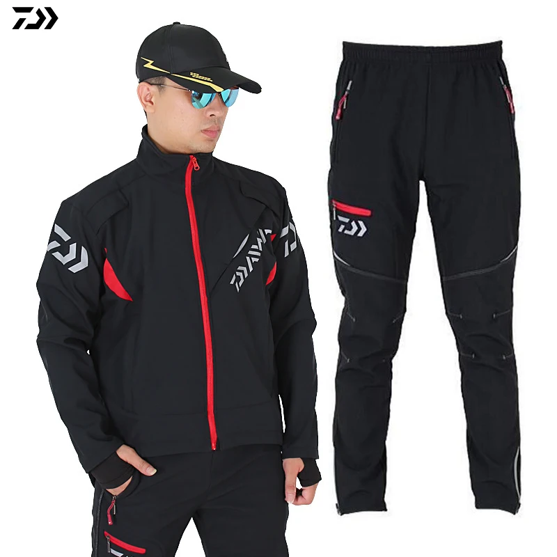 

Jacket Fishing Clothing Sports Winter Outdoor Quick Drying Thicken Jacket Pants Waterproof Man Waterproof Fishing Suit