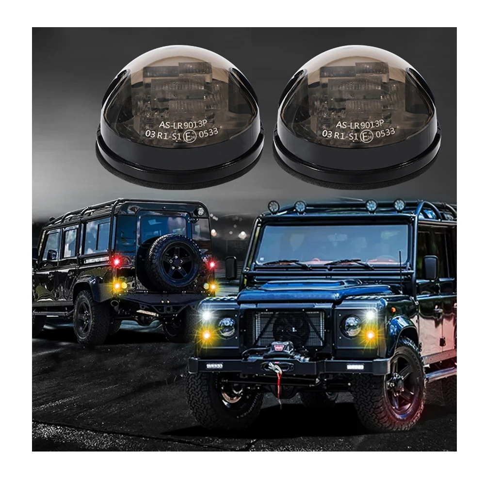 

8Pcs Kit Led Upgrade Kit Lamp Smoke LED Light tail light indicator For Land Rover 90/110 83-90 Defender 90-16