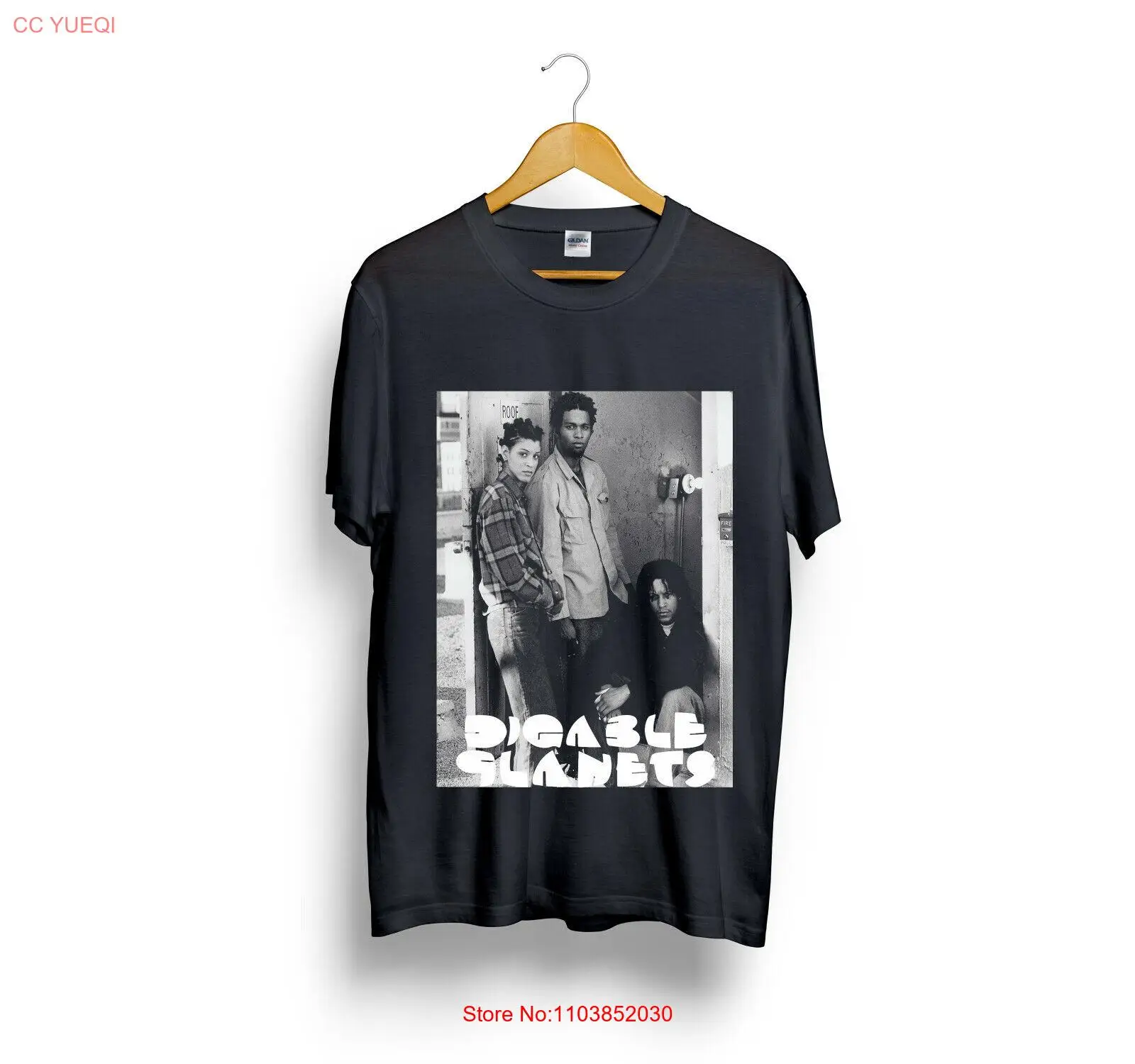 Цифровые планеты хип-хоп черная футболка размер S-5XL