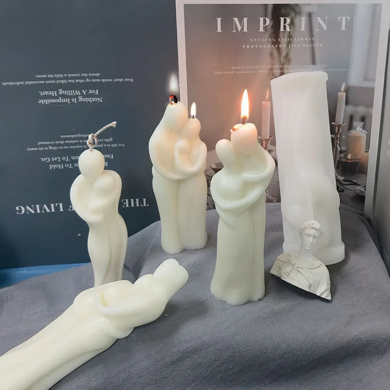 

Aromatherapy Candle Mould Plaster Resin Silicone Wax Candle Making Molds Handmade Aroma Resin Clay Crafts Mould
