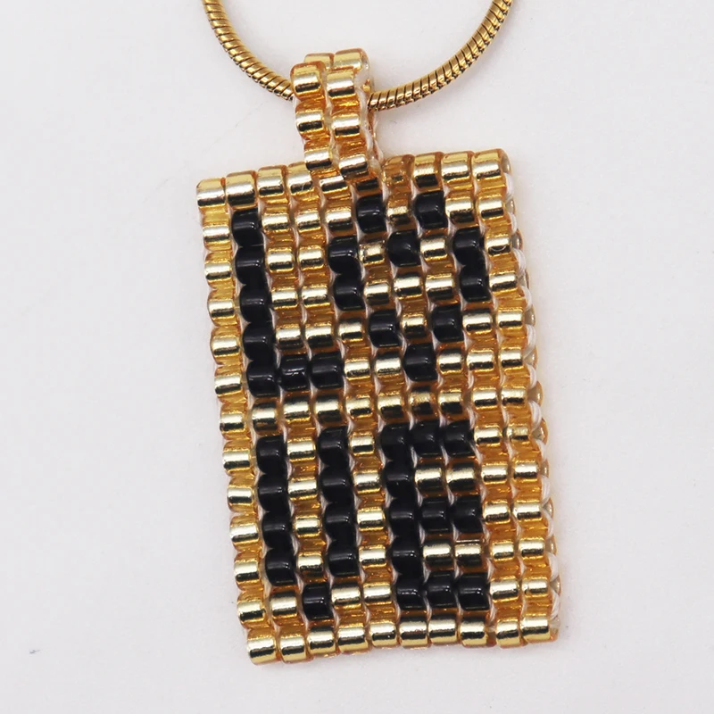 ZHONGVI изысканное ожерелье для влюбленных пар женщин Миюки ручной работы с бисером