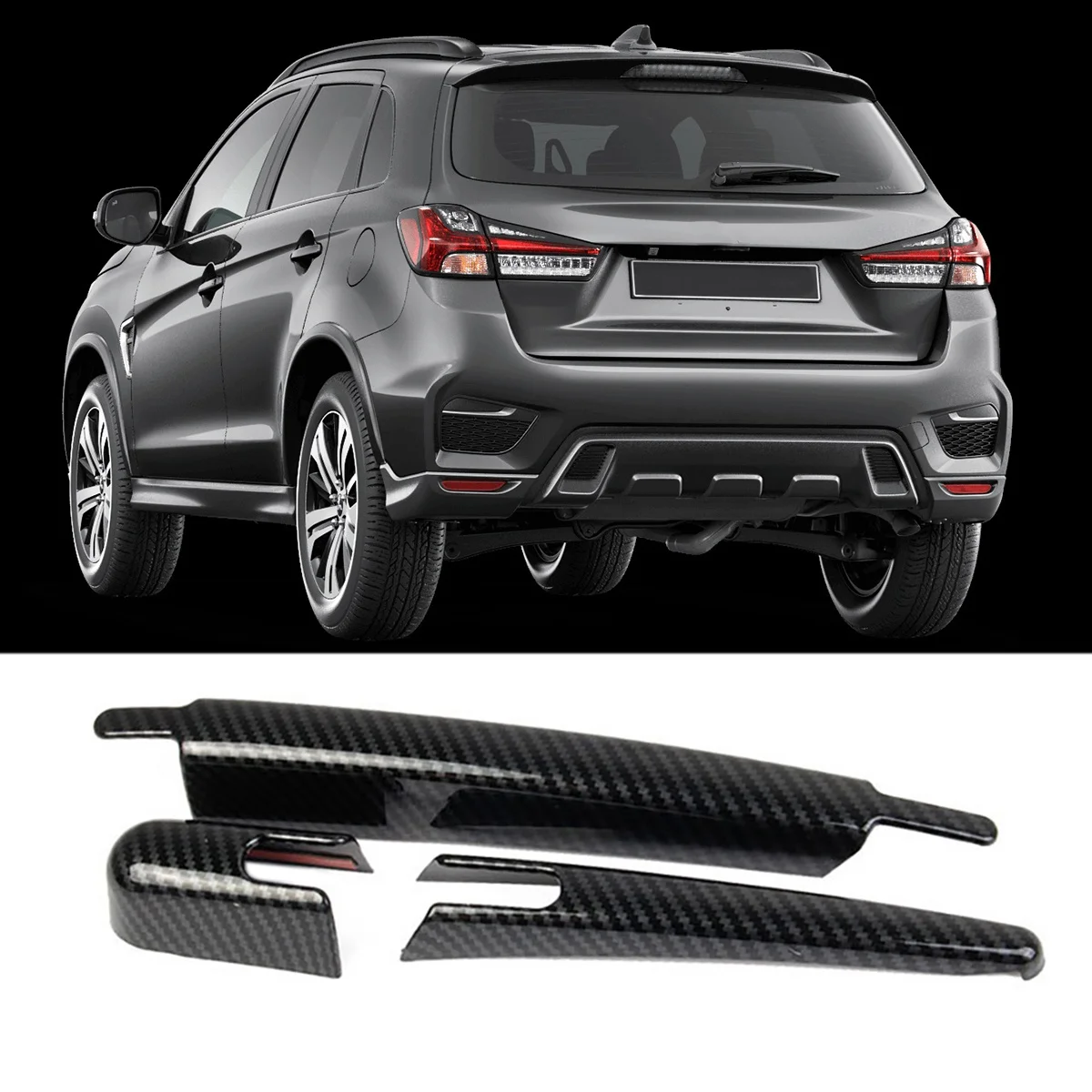 Наклейка для стеклоочистителя 2022 Mitsubishi Outlander из углеродного волокна