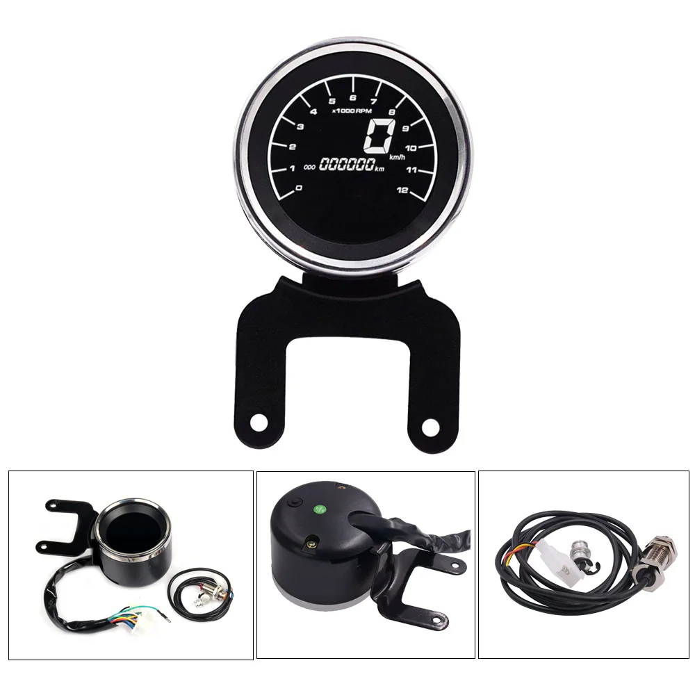 New Universal Multi-functional Gauge Instrument Speedometer For Motorcycle Digital Odometer Tachometer Fuel Level Speed Meter