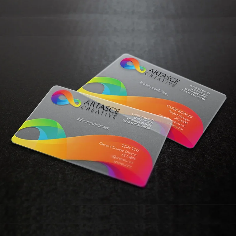 

Высококачественная ПВХ визитная карточка на заказ, высококачественная прозрачная матовая визитная карточка с логотипом и именем