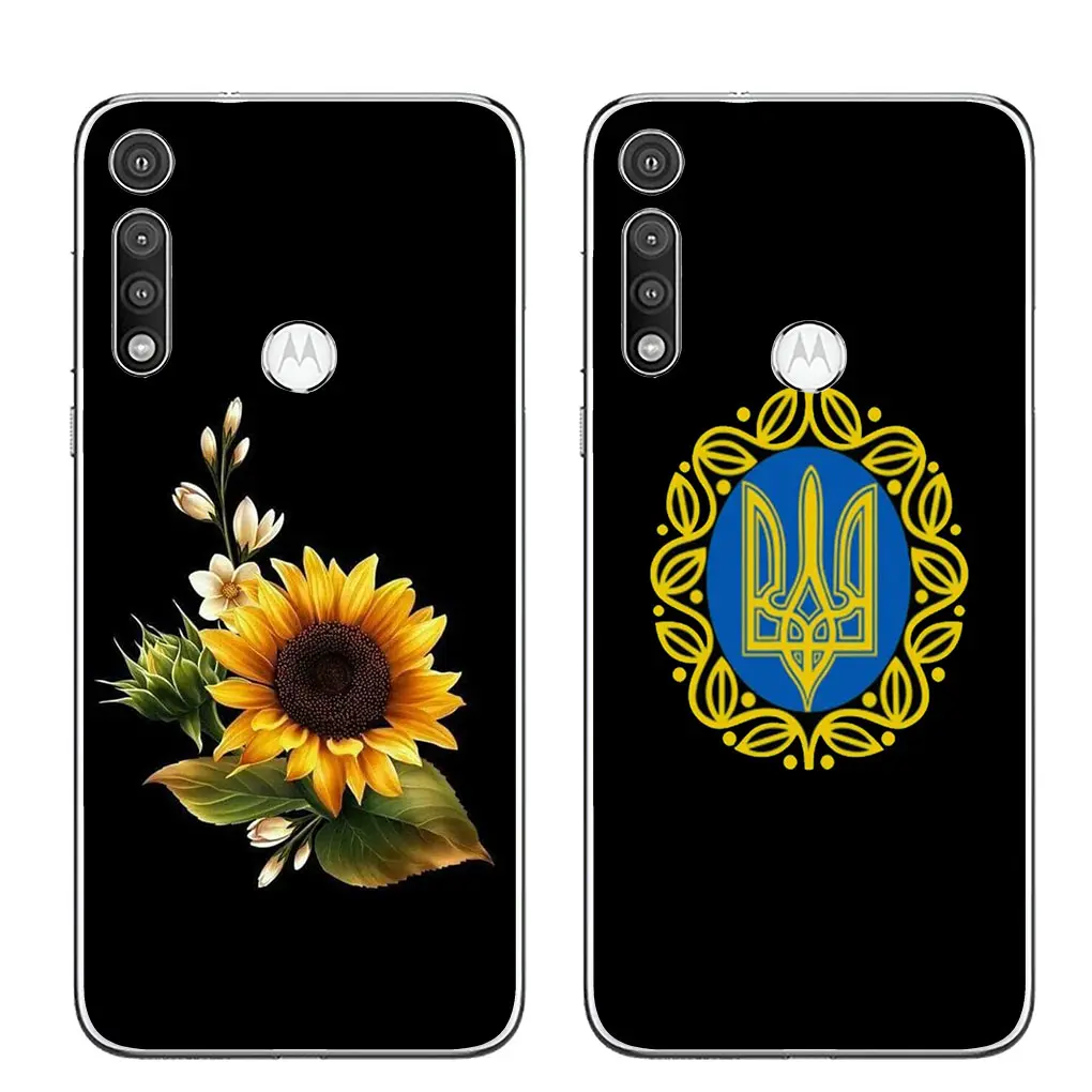 Украинский чехол для телефона девочек Motorola Moto G13 G14 G53 G54 G62 G72 G82 G84 Edge 40 neo pro
