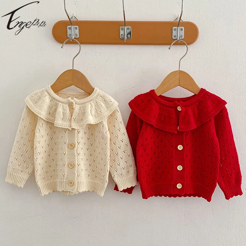

Engepapa Princess Baby Girls Knitted Coat Toddler Baby Girls HollowOut Knitting Cardigan Spring Autumn Girls Coat Clothes
