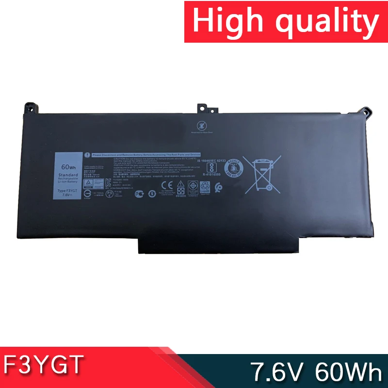 Новый аккумулятор F3YGT для ноутбука DELL Latitude 12 7 6 7000 7280 7290 7380 7390 PGFX4 ONFOH DJ1JO 0NF0H DJ1J0 P28S P73G