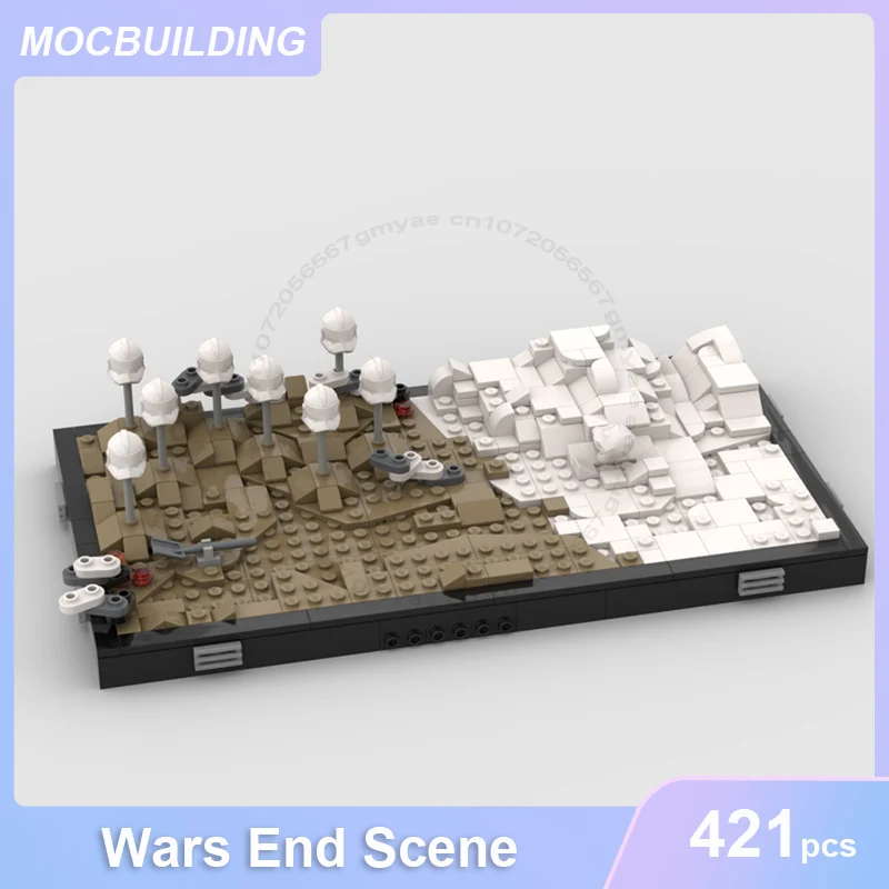 Модель концевой сцены войны строительные блоки MOC сборные кирпичи для творчества