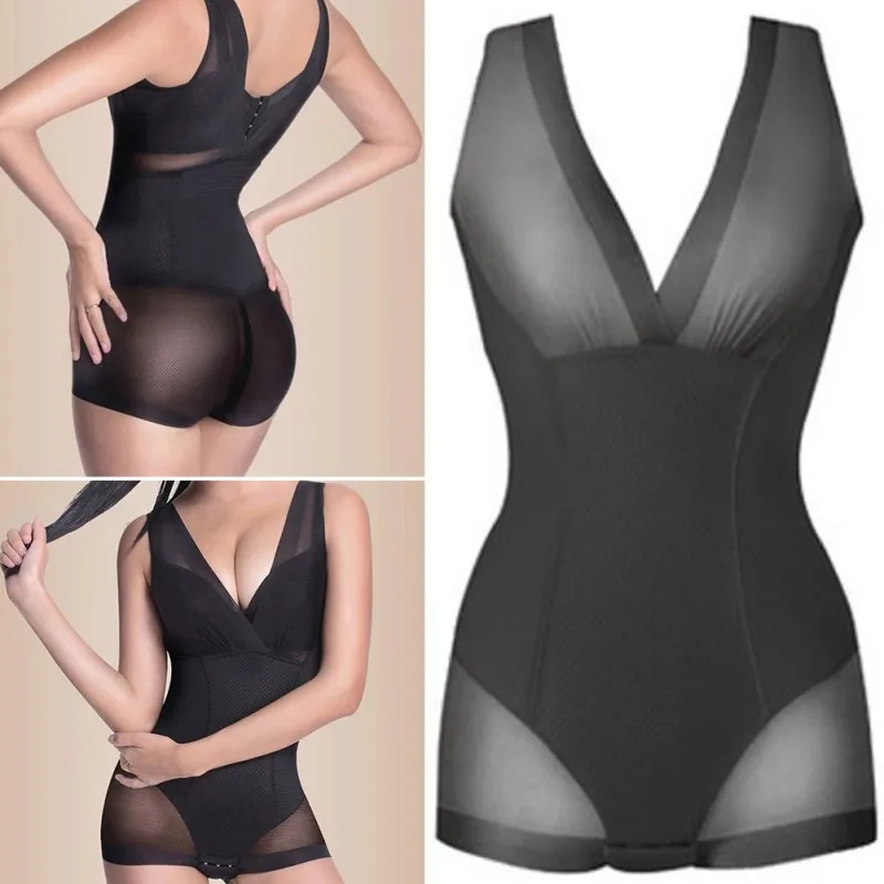 

Lady Slimming Burn Fat Briefs Shapewear Tummy Slim Bodysuit Full Body Shaper Slimming Underwear Vest Bodysuits Jumpsuit L-X