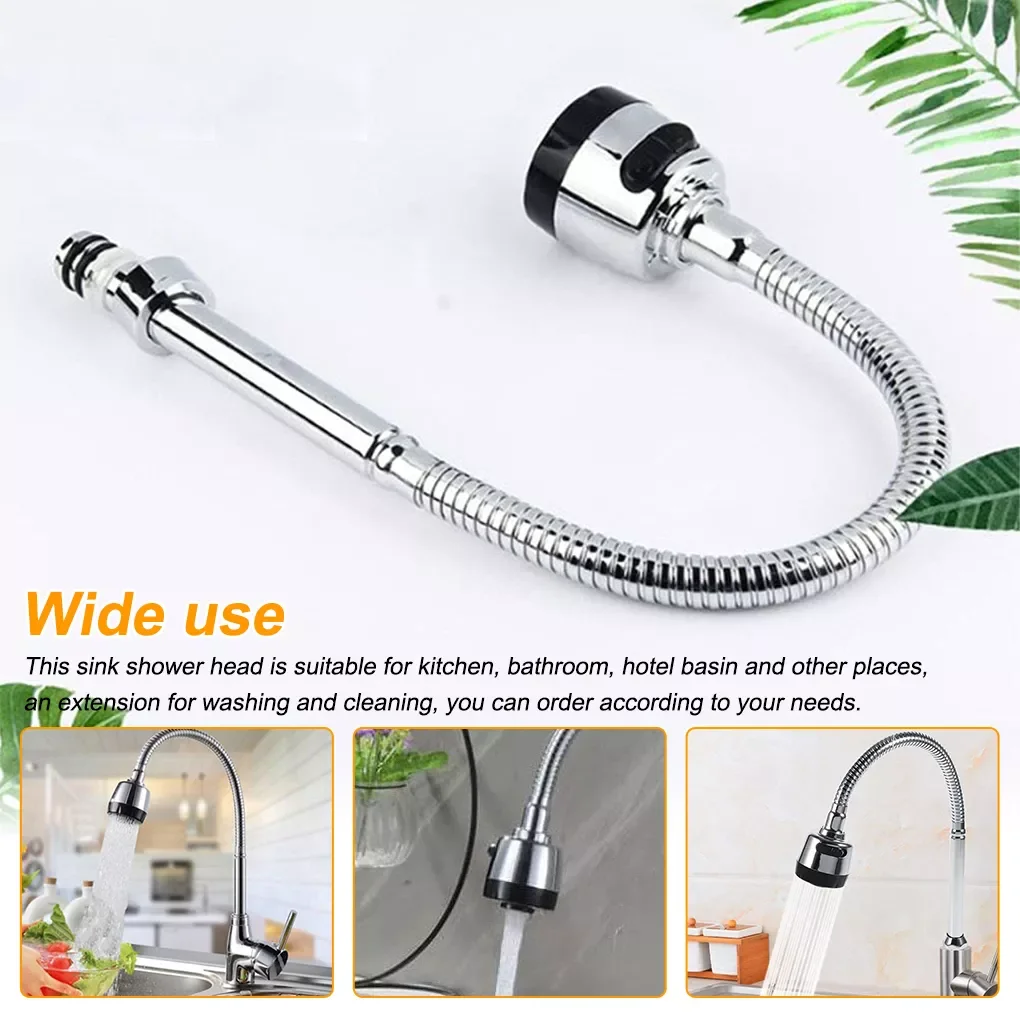 

2023NEW Faucet Aerator Extension Flexible Tap Water Sprayer Basin Stainless Kitchen Sink Faucet Pipe Fittings Single Handle Conn