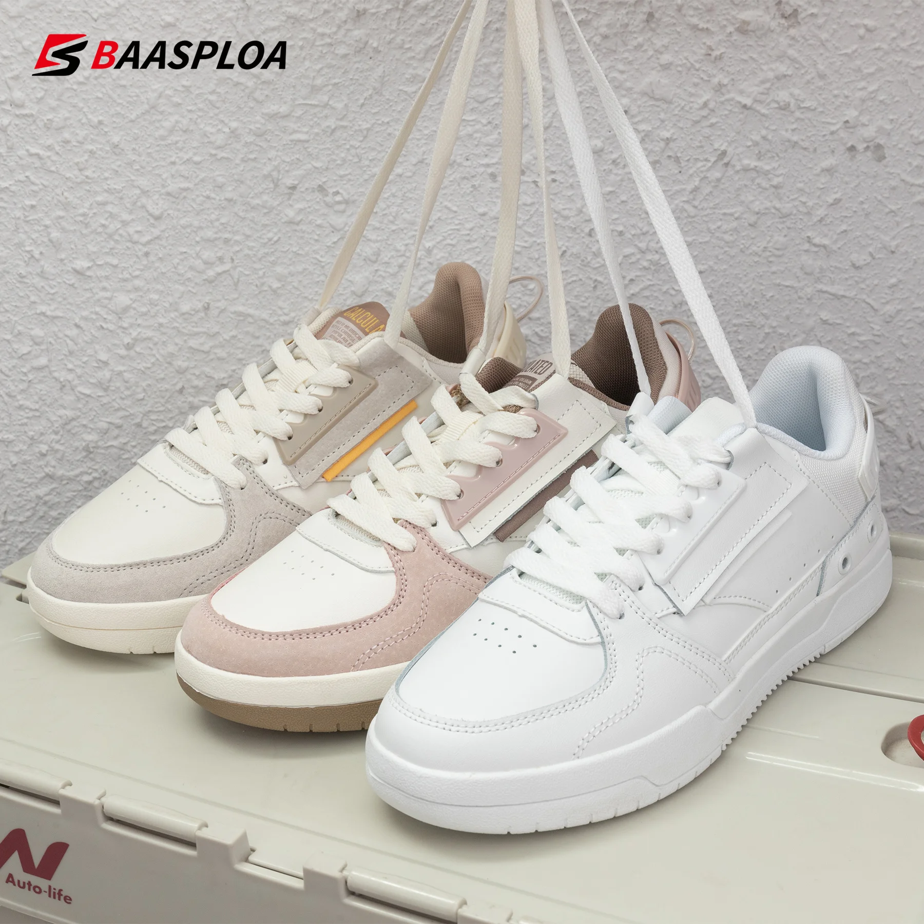 Женская обувь через плечо Baasploa новинка 2024 уличная модная кожаная дышащая