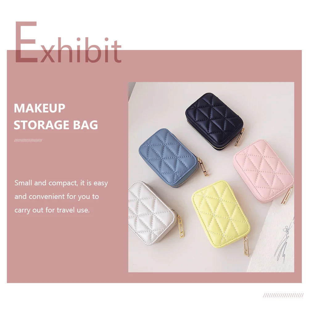 Сумка для губной помады органайзер макияжа портативная уличная сумка хранения