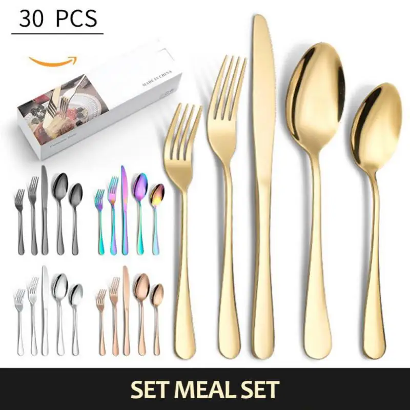 

Набор столовых приборов из нержавеющей стали, 30 шт.