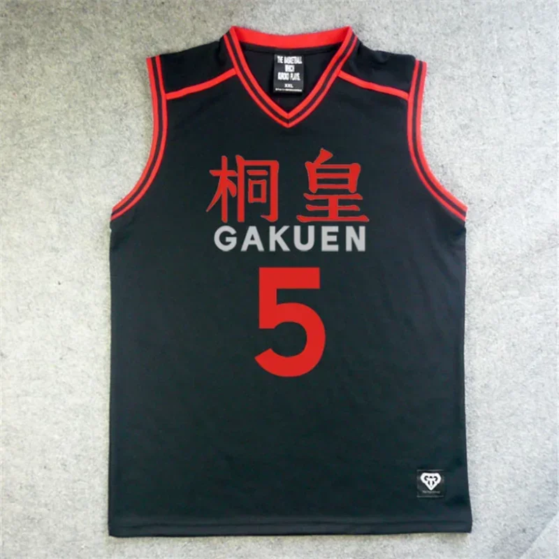 Фото Аниме No Basket Basuke Косплей GAKUEN Школьная форма Aomine Daiki Баскетбольный трикотаж Спортивная одежда Футболка Шорты Костюмный комплект CMM221 №3