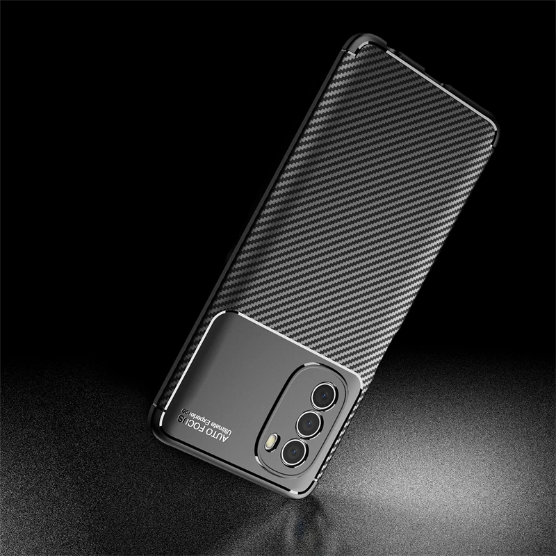 For Motorola Moto G51 5G Case Bumper Silicone Carbon Fiber Back Case For Motorola Moto G51 5G Cover For Moto G51 G41 G31 G20 E30