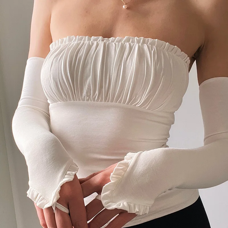 

Женский винтажный топ на бретелях-спагетти, с открытой спиной